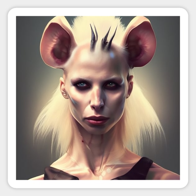 Yolandi Visser Rat Devil Sticker by Arend Studios